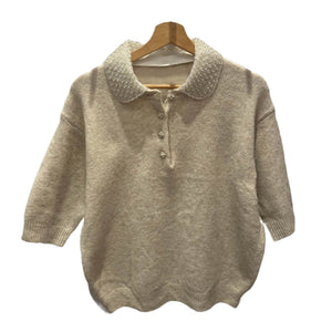 Diamante Collar Knit Jumper