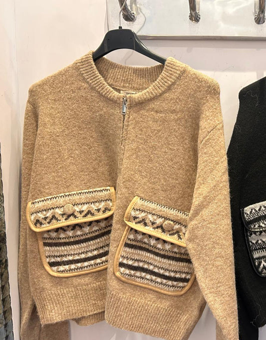 Patterned Pocket Jumper