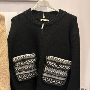 Patterned Pocket Jumper