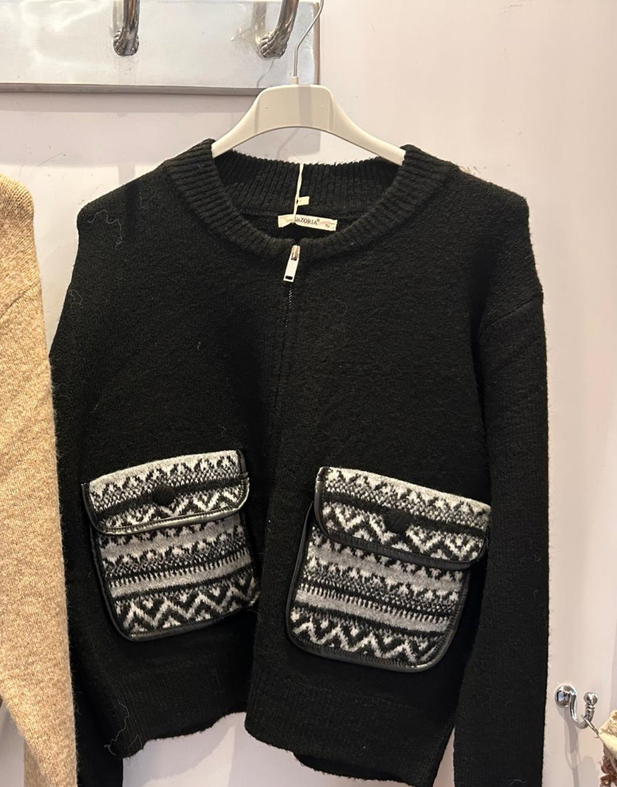 Patterned Pocket Jumper
