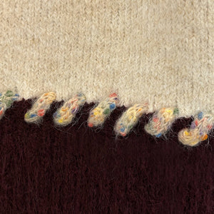 Rainbow Stitch Knit Vest