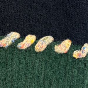 Rainbow Stitch Knit Vest