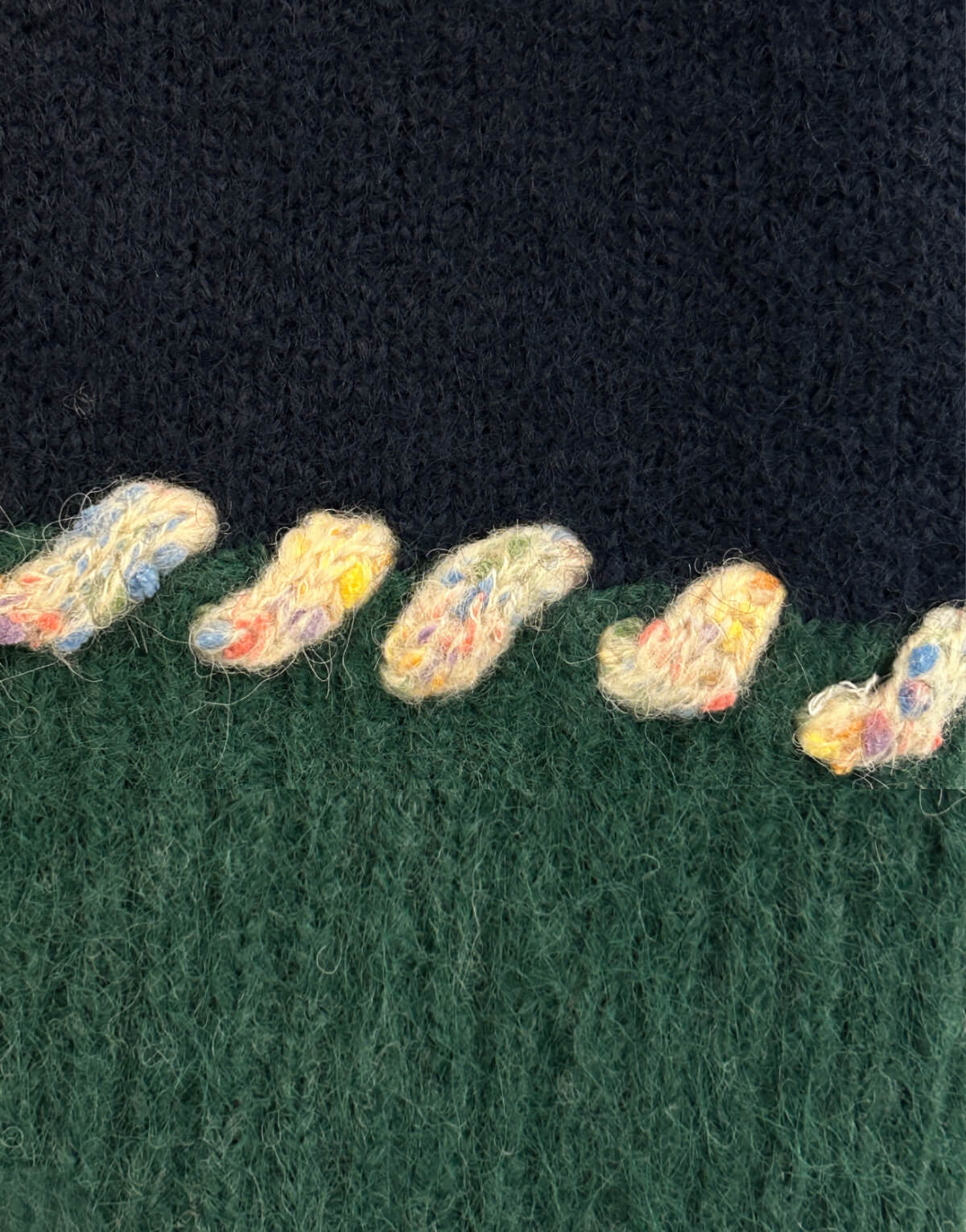 Rainbow Stitch Knit Vest