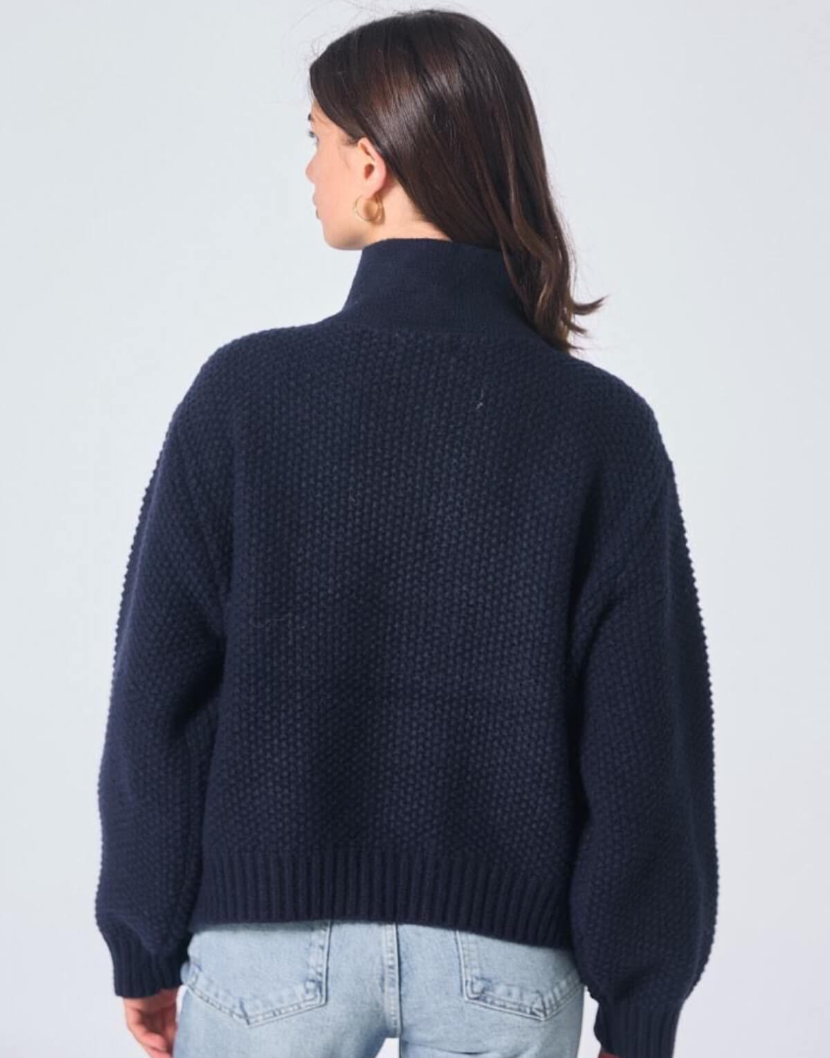 Pocketed Waffle Knit Cardigan