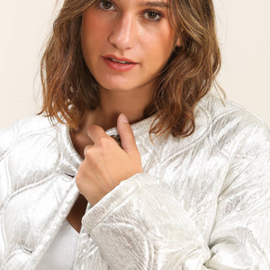 Metallic Quilted Jacket