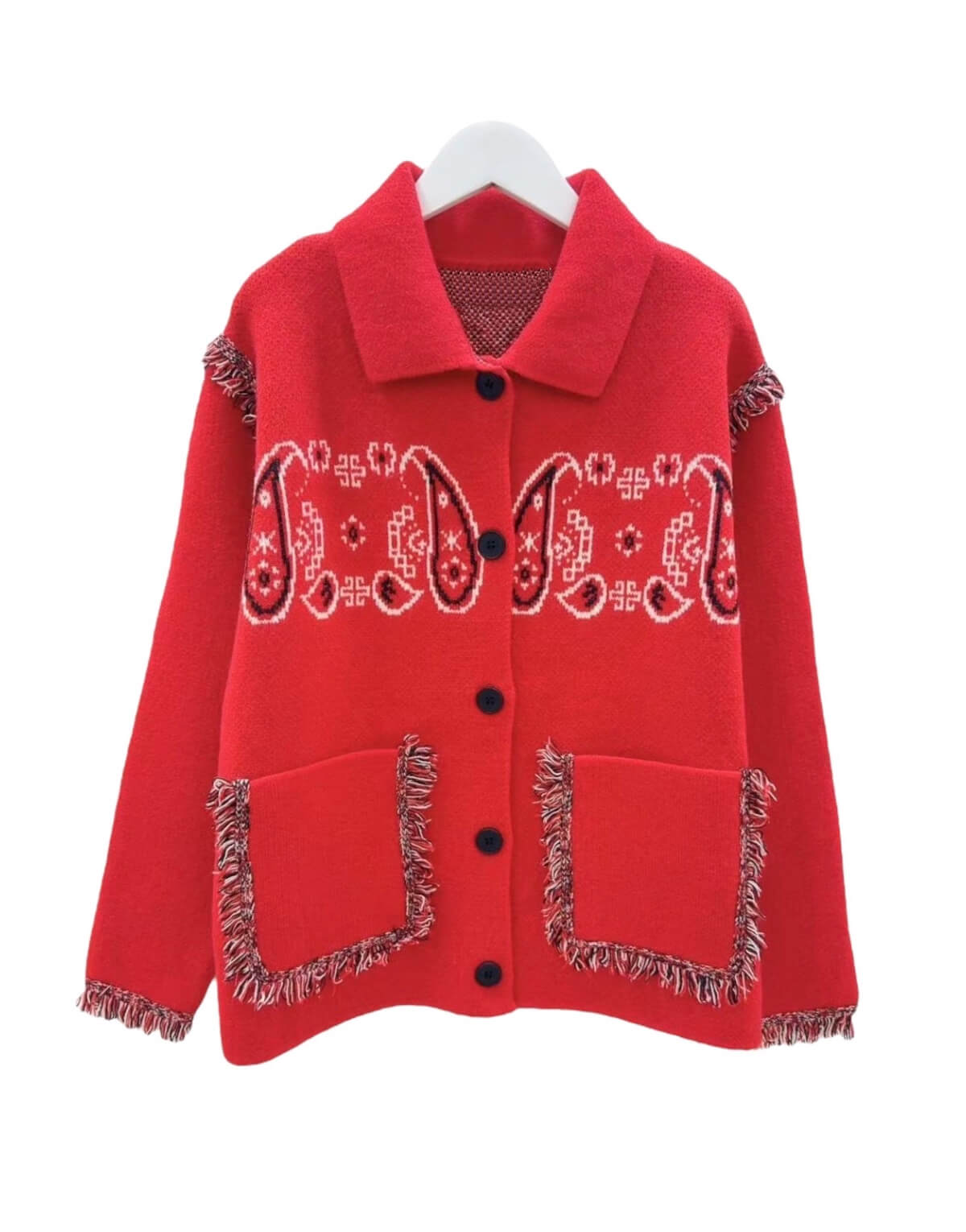 Paisley Print Cardigan
