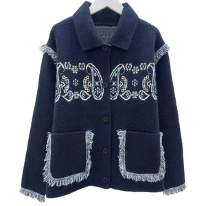 Paisley Print Cardigan