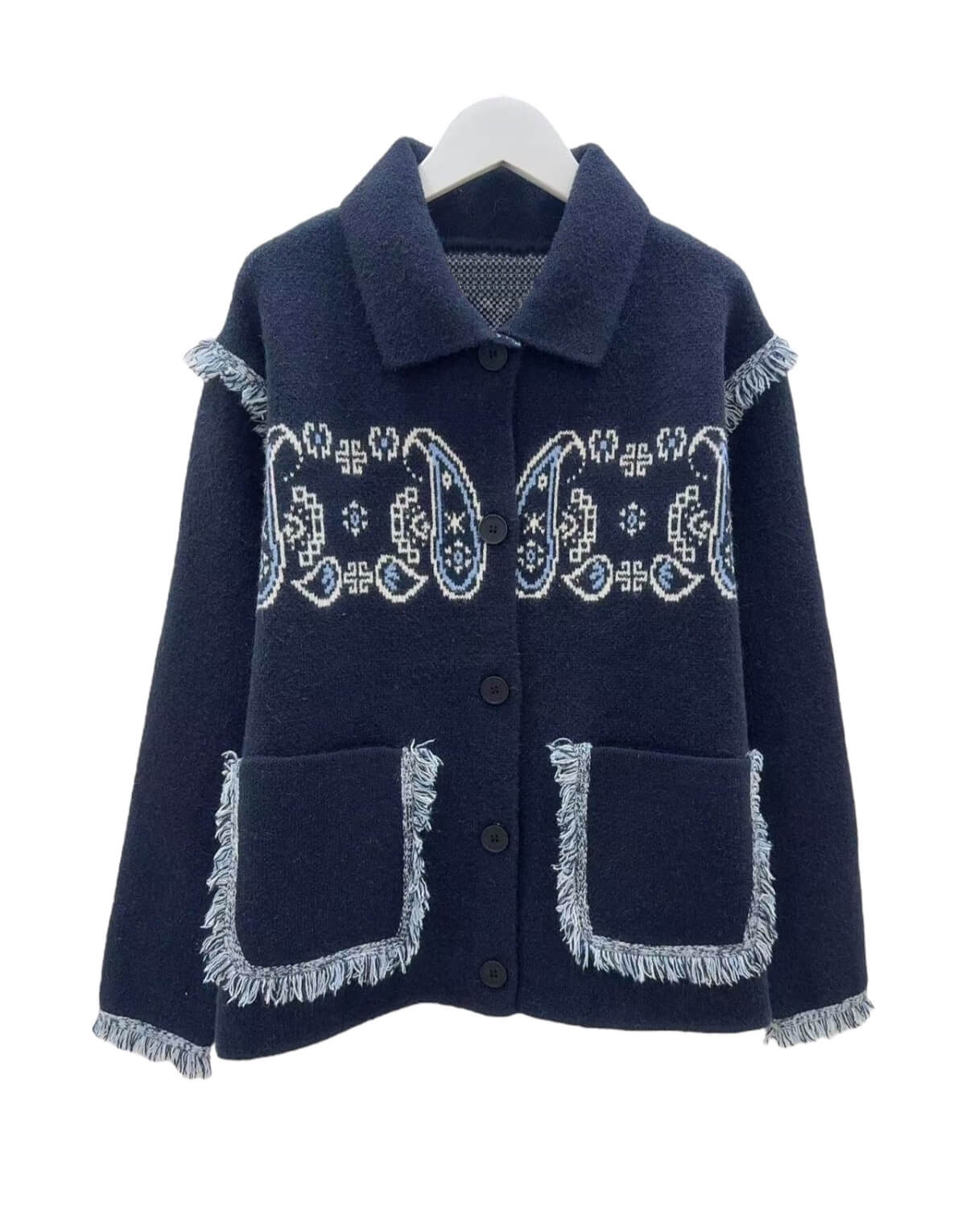 Paisley Print Cardigan