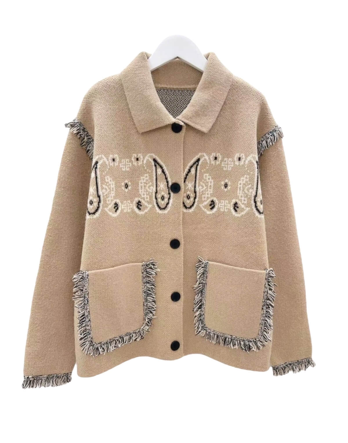 Paisley Print Cardigan