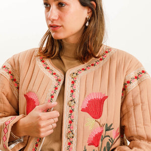 Embroidered Quilted Jacket
