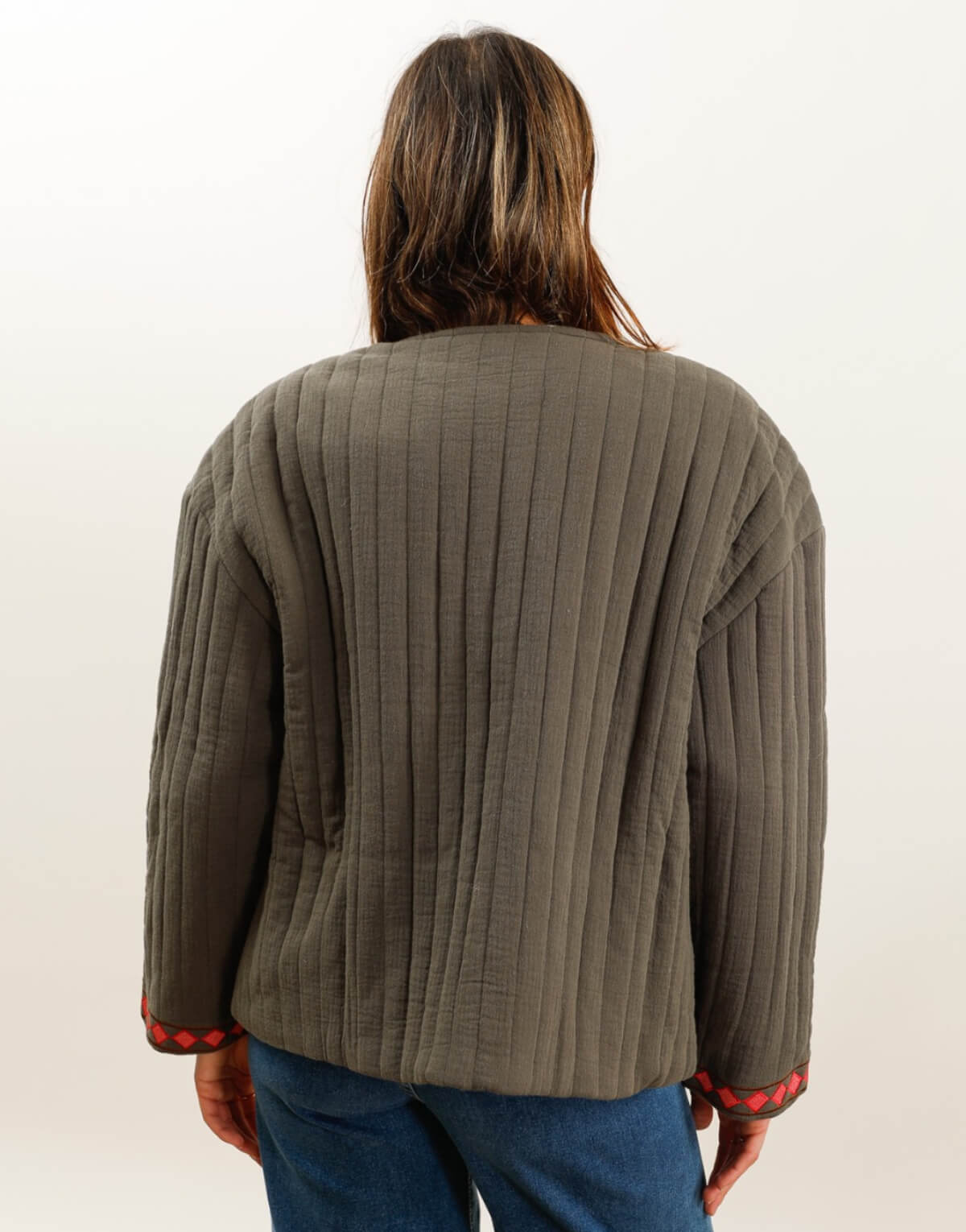 Embroidered Quilted Jacket