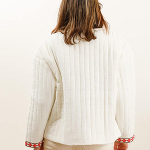 Embroidered Quilted Jacket