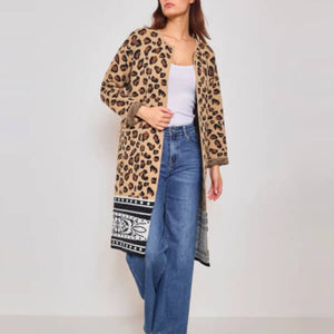 Savannah Border Knit Cardigan