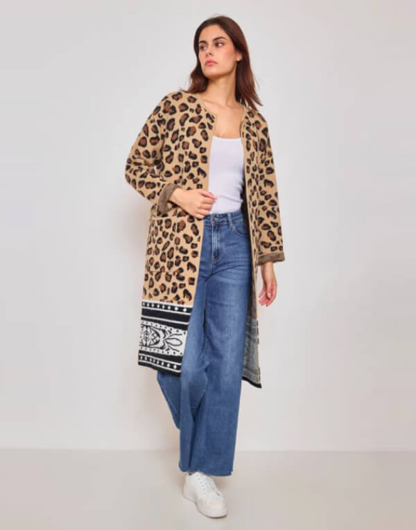 Savannah Border Knit Cardigan