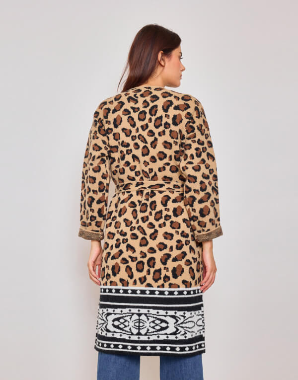 Savannah Border Knit Cardigan