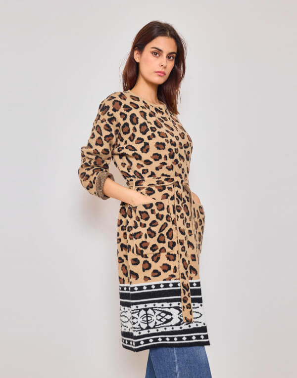 Savannah Border Knit Cardigan